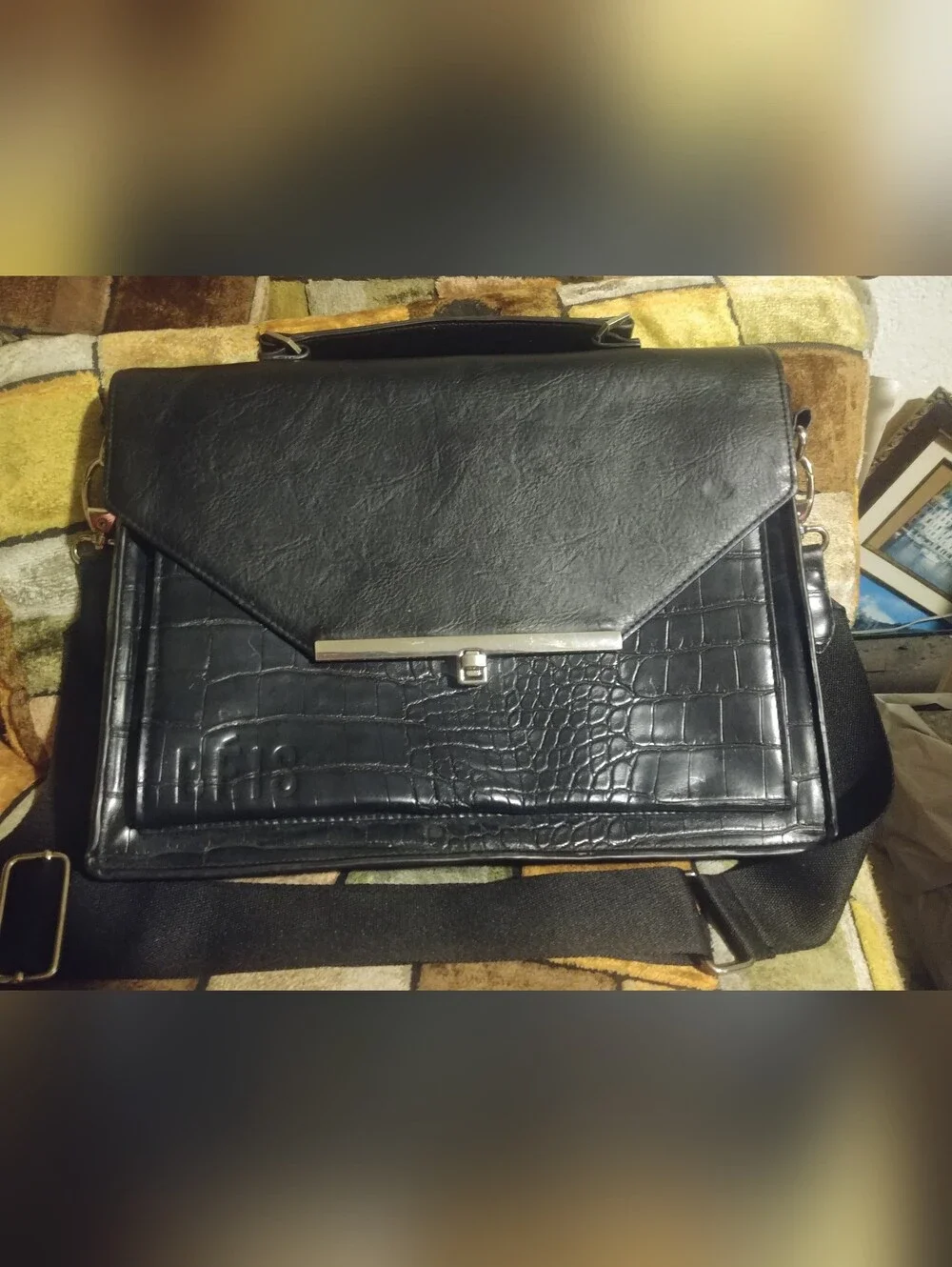 Beis Laptop Leather Bag